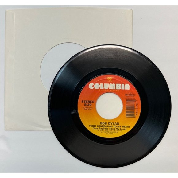 Bob Dylan Tight Connection to My Heart / We Better Talk This Over 45 Rock 1985 - Picture 3 of 4